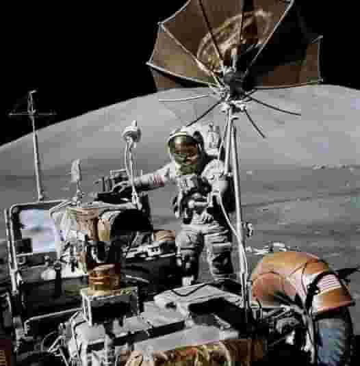 This is the Apollo 17 Lunar Roving that drove NASA astronauts Gene