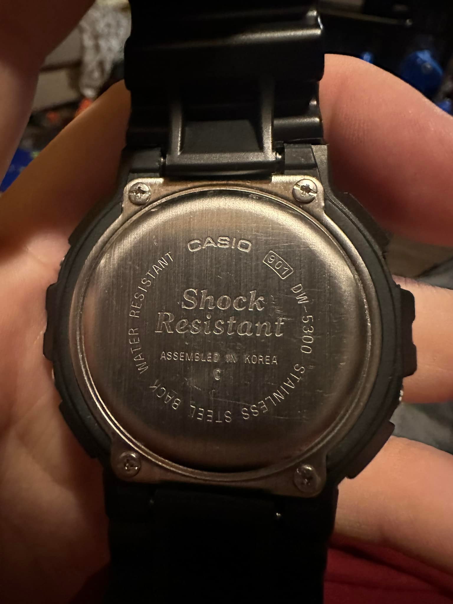 Wearing my 1994 G-Shock DW-5300 module 901 today!