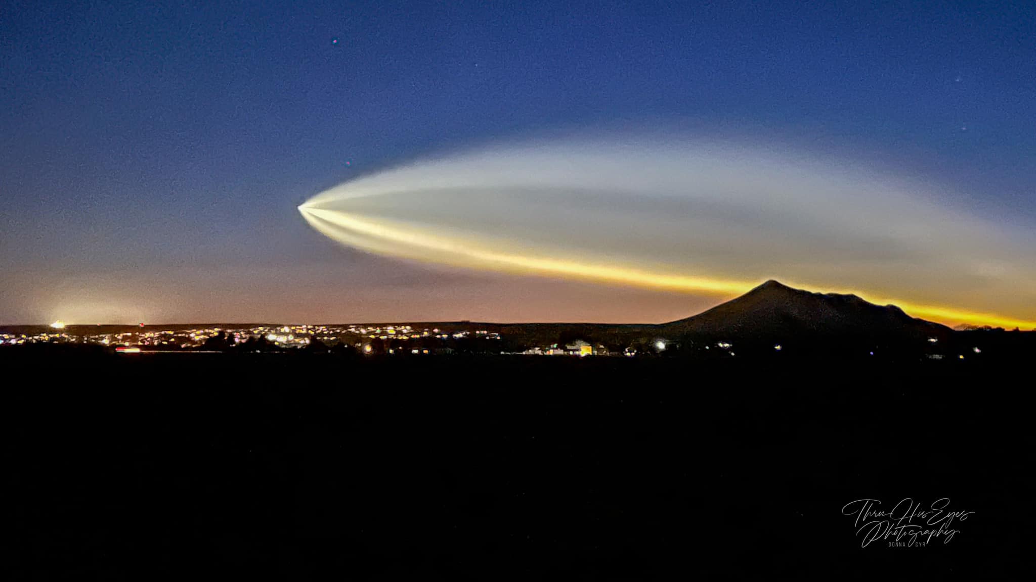 Over Picacho Peak in Las Cruces, NM! Beautiful!