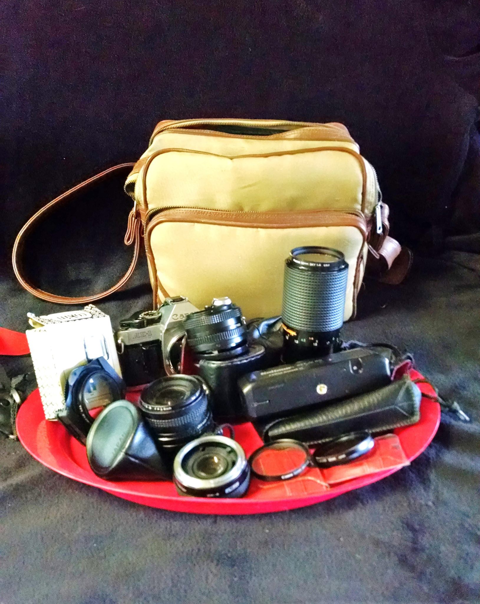 Free canon film cameras and lenses available