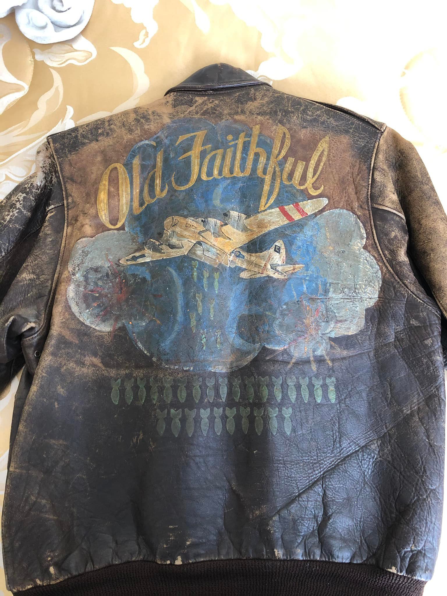 A-2 jacket of 96th B-17 navigator featured in Bomber Boys book