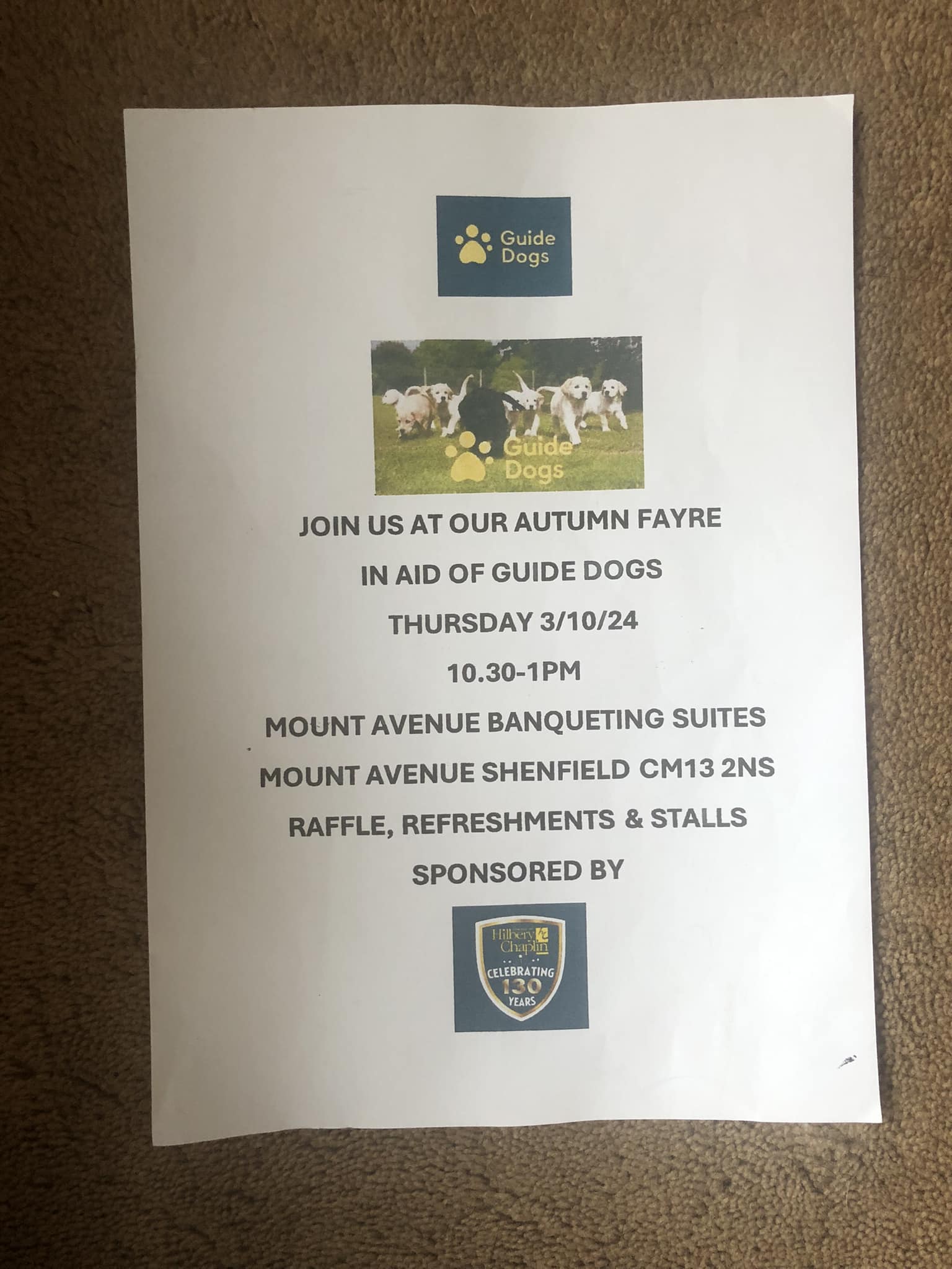 Chelmsford & District Guide Dogs Raffle 2023 | Facebook