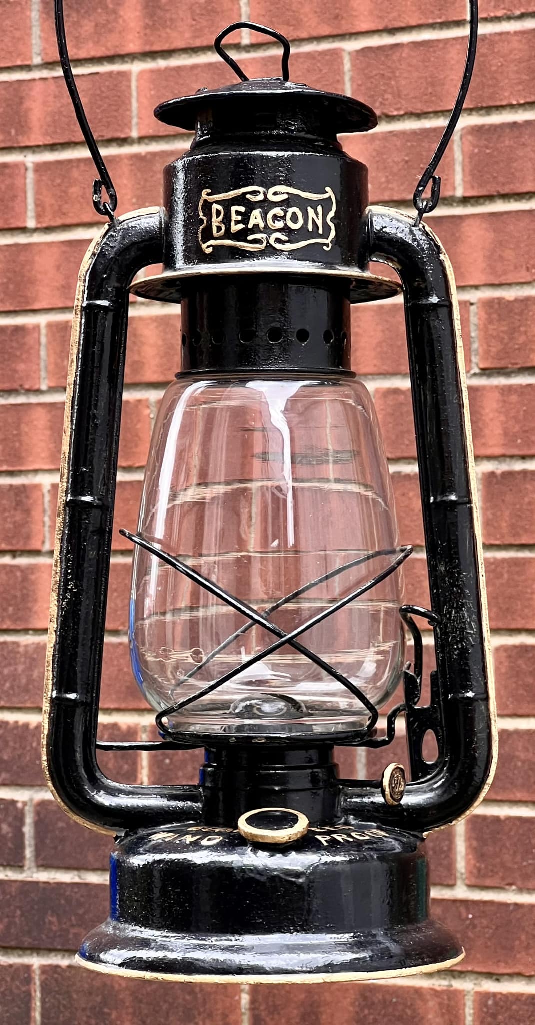 Vintage 1938 GSW No.3 Cold Blast lantern with original paint