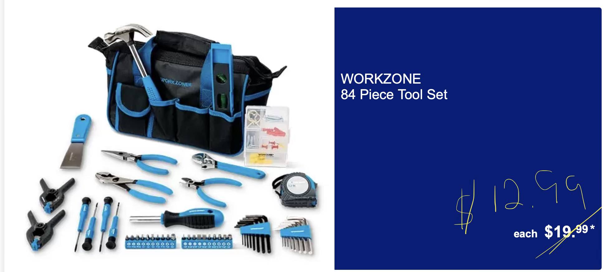 Aldi price error corrected on 84-piece tool set