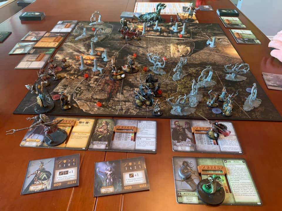 Miniature Python + Cartes + Dashboard - Pour Le Jeu Mythic Battles: Pantheon 1.5 - Occasion