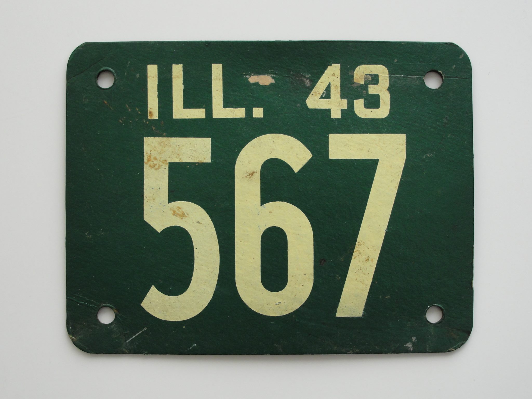 1936 or 1938 Illinois license plate car