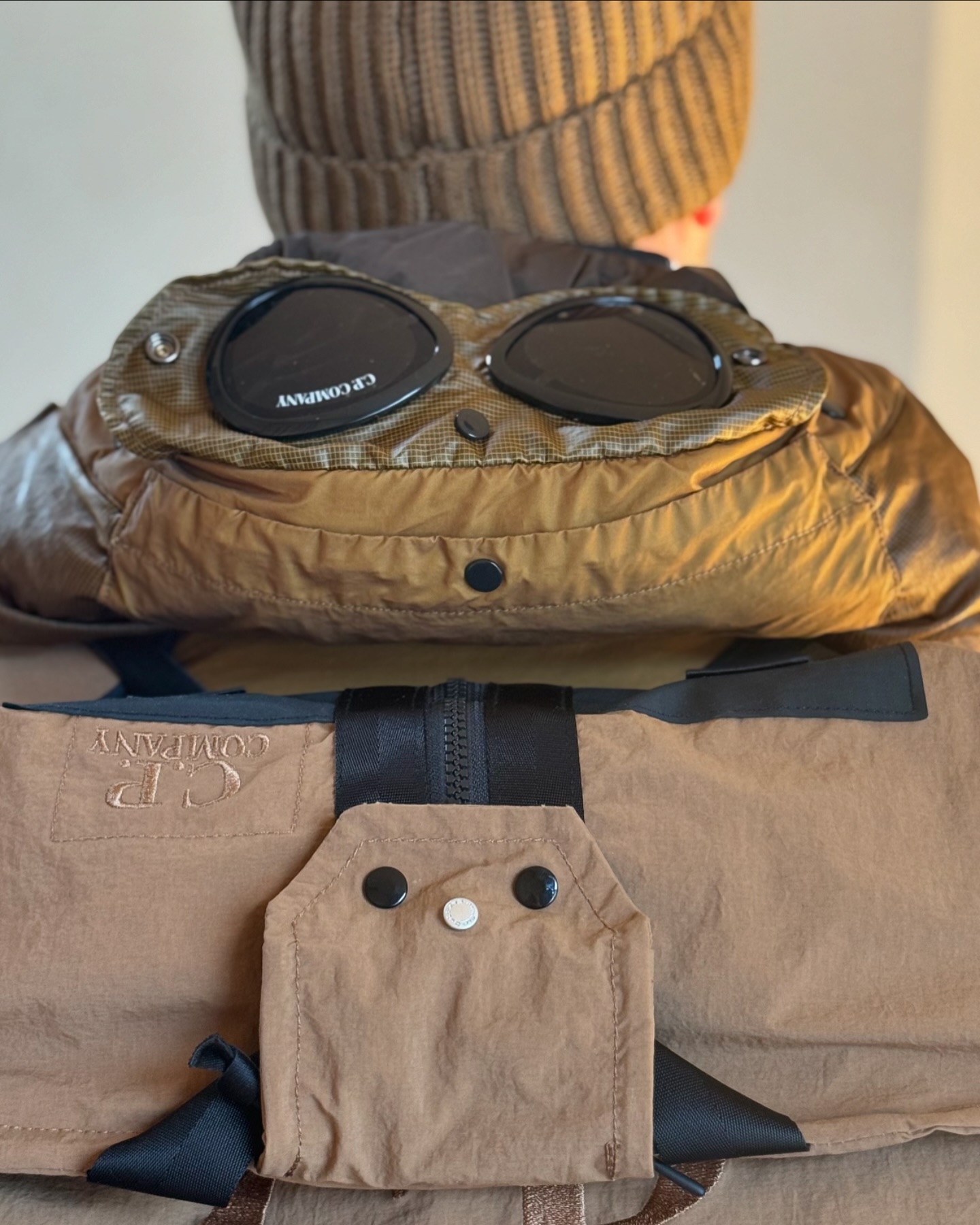 C.P.COMPANY Bi-TM Goggle Down Jacket #CPCOMPANY