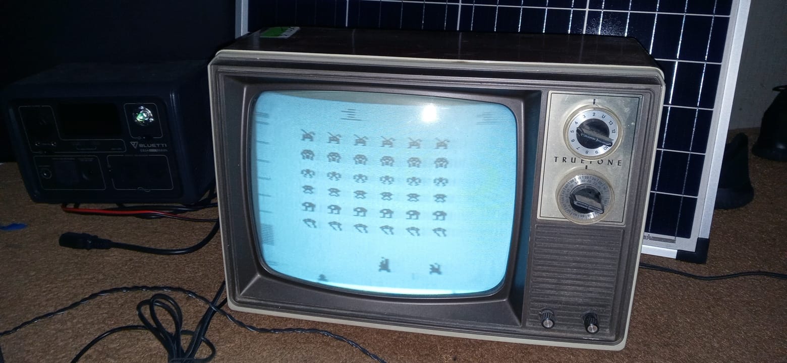Vintage 1978 Hitachi portable TV for Atari or Intellivision