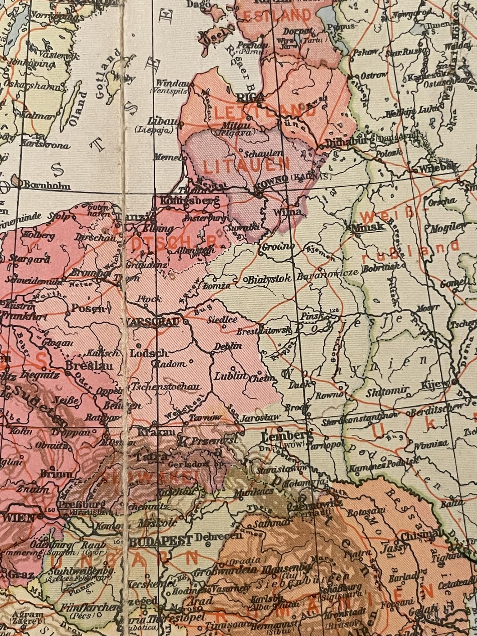 German WWII map of Soviet Union / Russia from  display picture 1