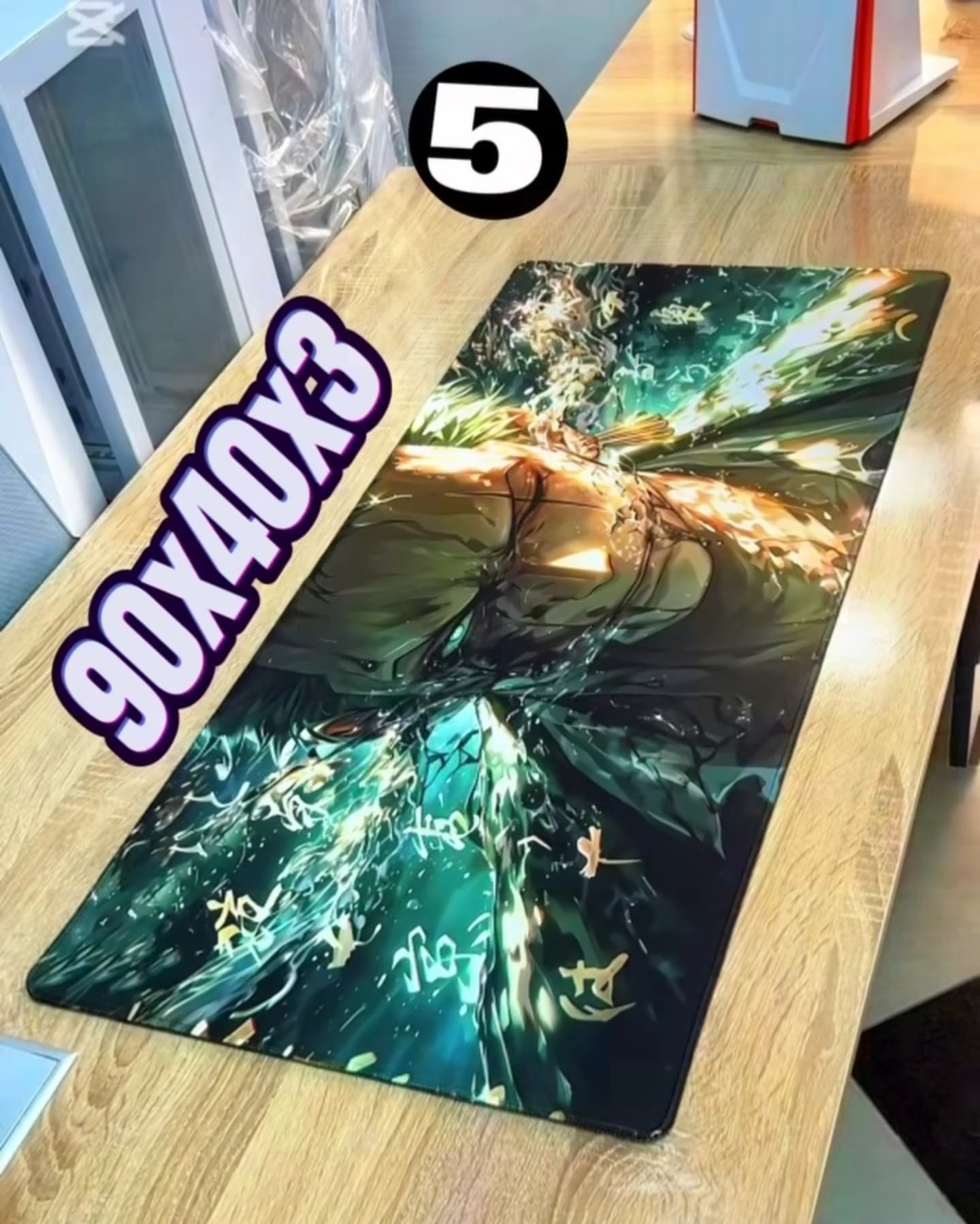 🟣 TAPIS GAMER LONG XXXL 90x40x3 ANIME VERSION 🟣 💰 Prix : 2000