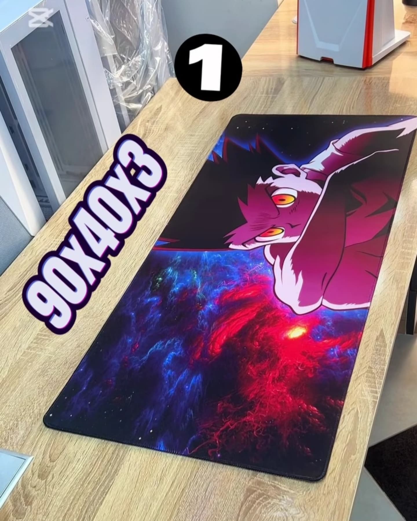 🟣 TAPIS GAMER LONG XXXL 90x40x3 ANIME VERSION 🟣 💰 Prix : 2000