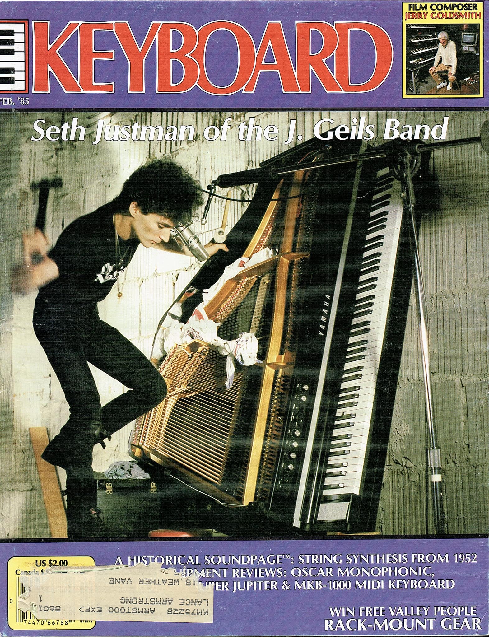 Keyboard magazine cover from Feb 85, interesting content