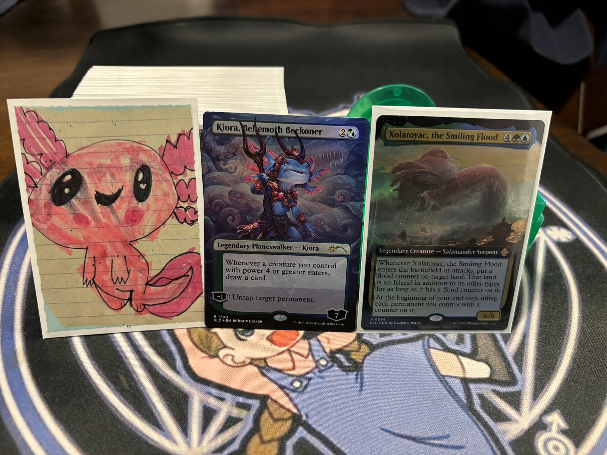mtg axolotl card Astronaut Playmat - Trading Games First strike There's an axolotl in Magic