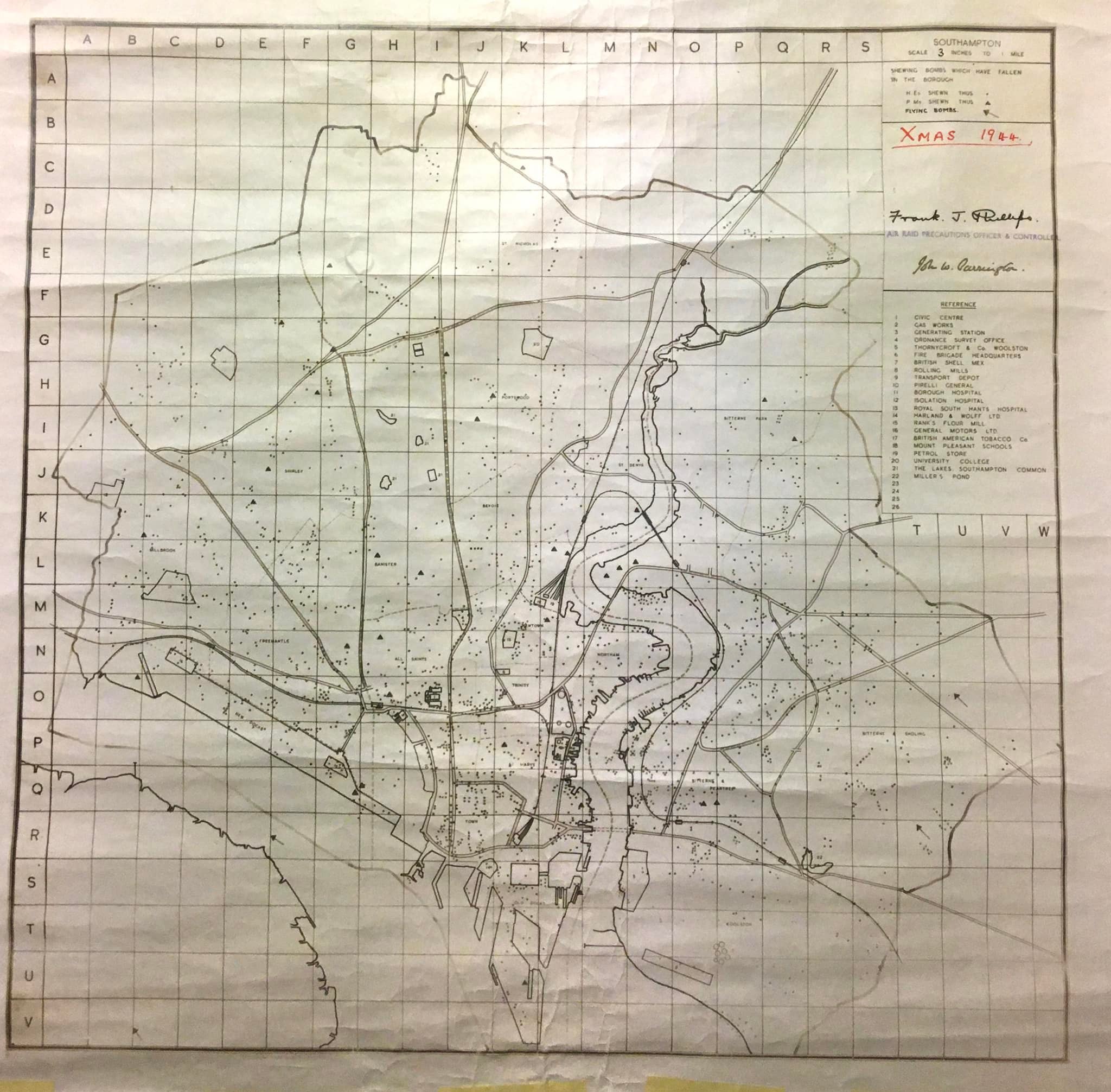 Southampton Heritage Photos | Images of an ARP map kept by my mother ...