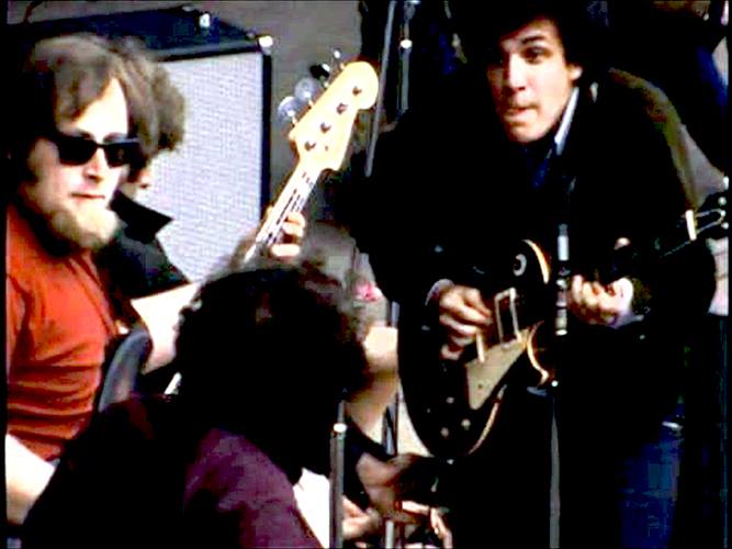 1967Al Kooper, Buddy Miles & Harvey Brooks at the Monterey Pop