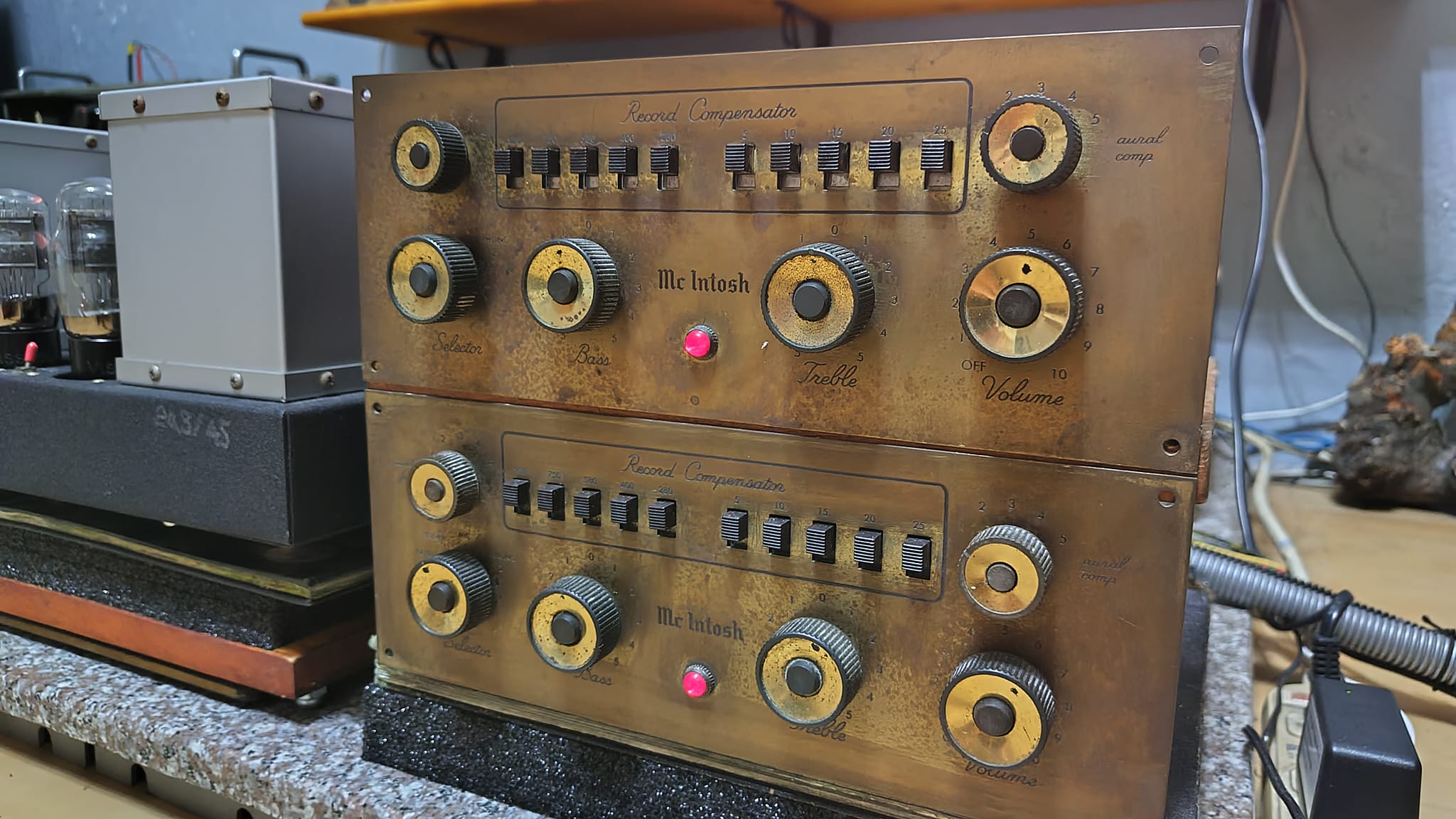 Restoring this McIntosh C8 preamplifier for a customer, early 