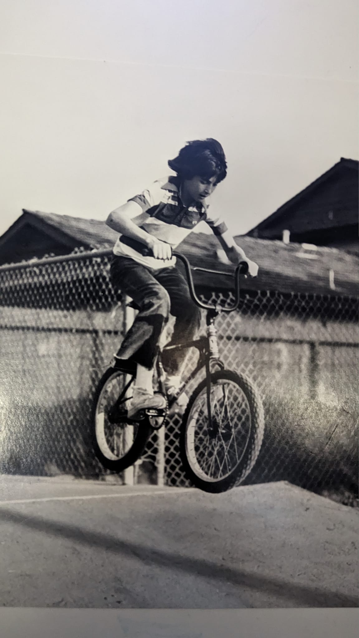 Jumping on my first Webco BMX bike in 1976