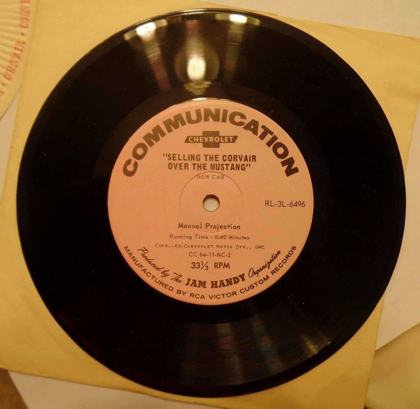 Corvair vs Mustang and Chevelle vs Fairlane records