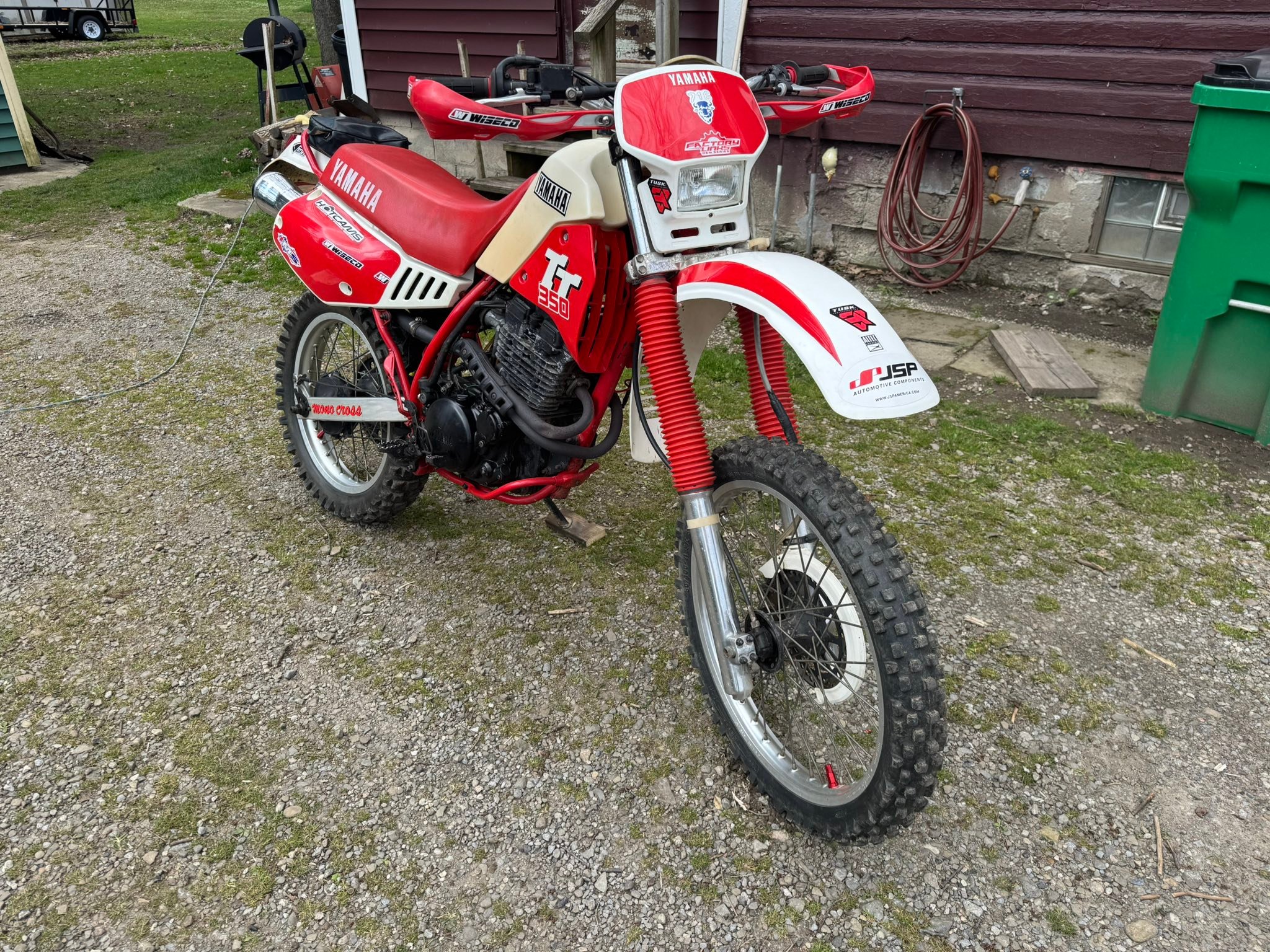 Got my 1987 TT350 out of storage and shined up .