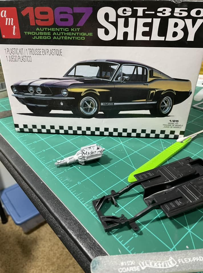 AMT 1/25 1967 Shelby GT350 – Kit Maquette Voiture US Série USPS, Modélisme Plastique