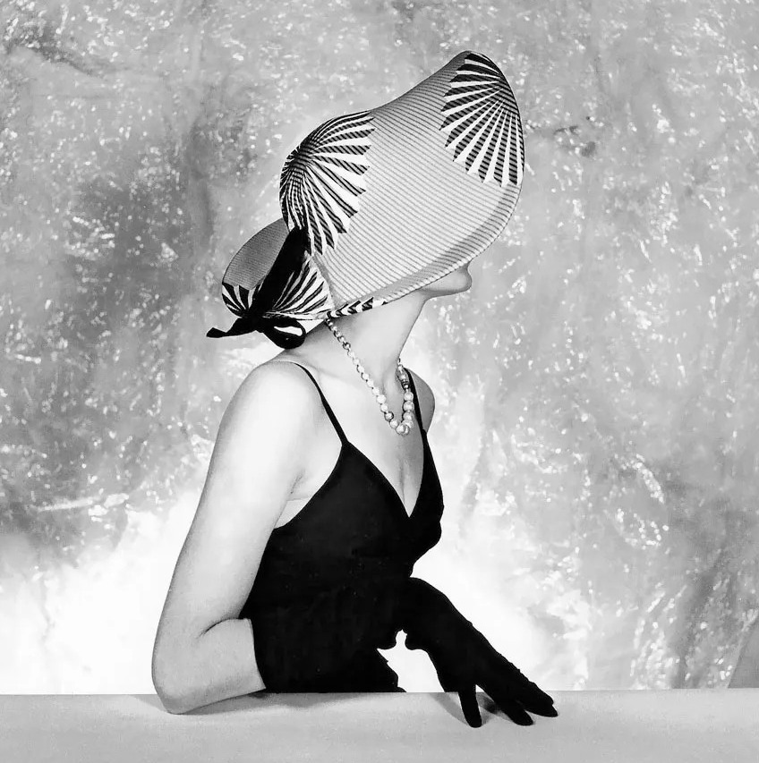 Jacques Fath hat modelled in 1953