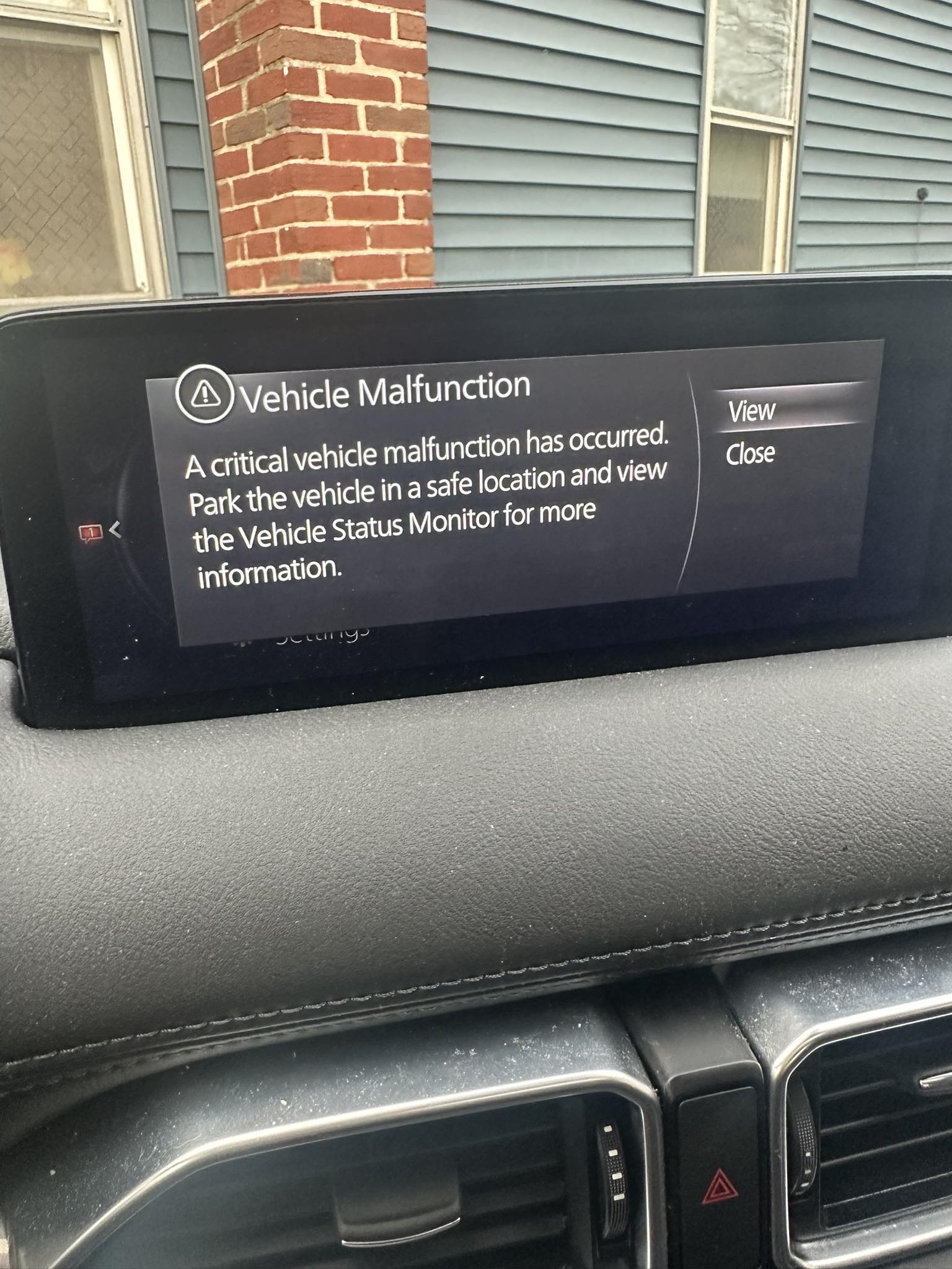 Why is my Mazda CX-5 having a critical vehicle malfunction?
