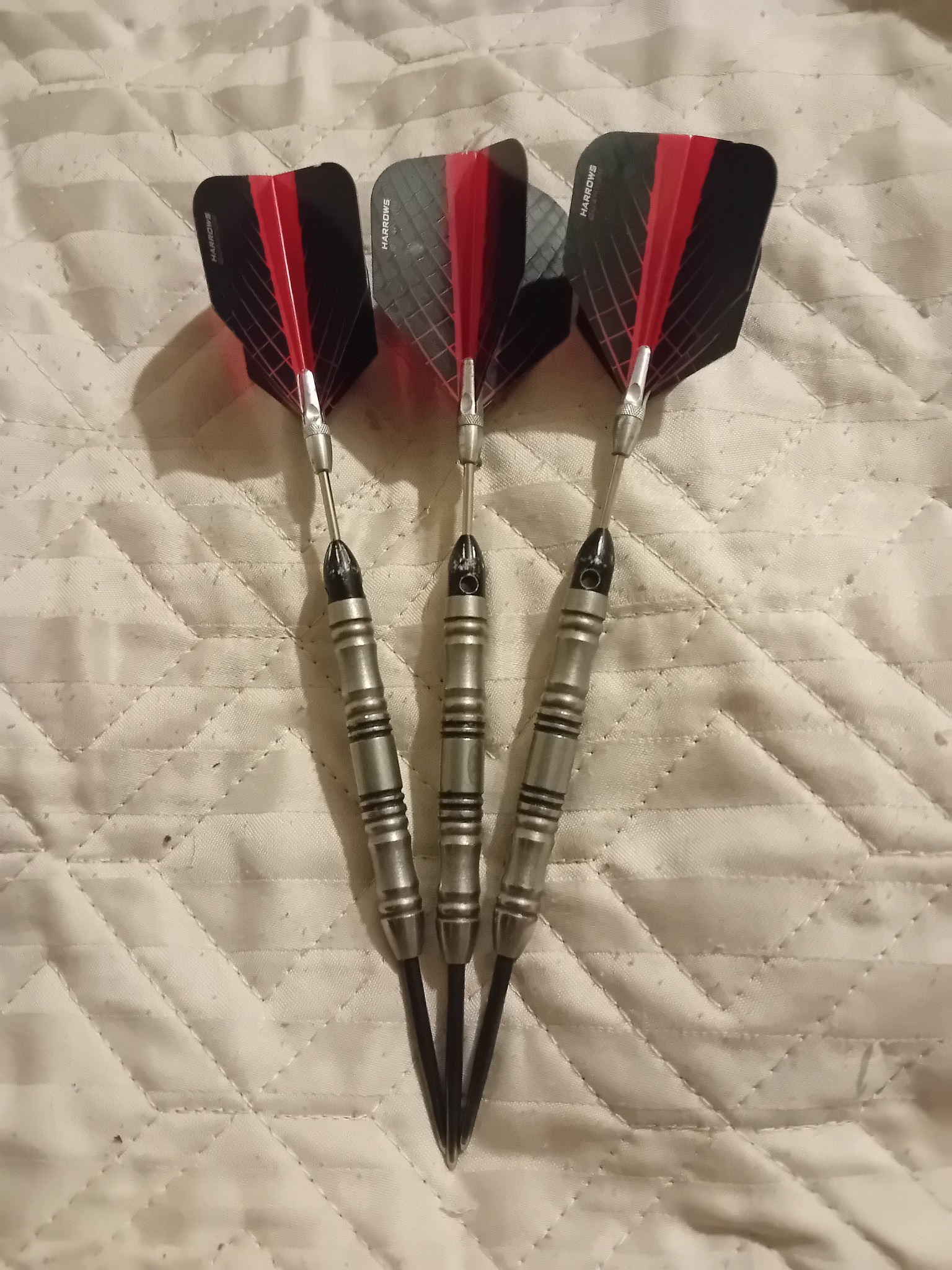 This is my set up 23g red dragon darts. Had e'm 12 years and still