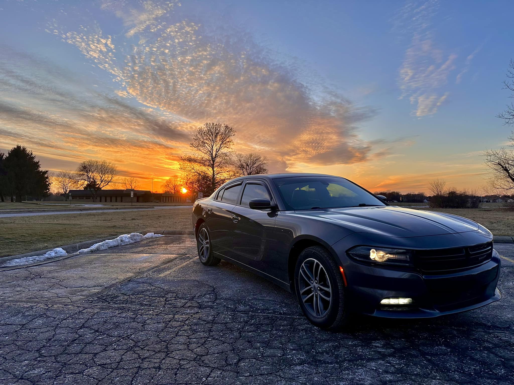 Sunday Sunset shot of the Charger