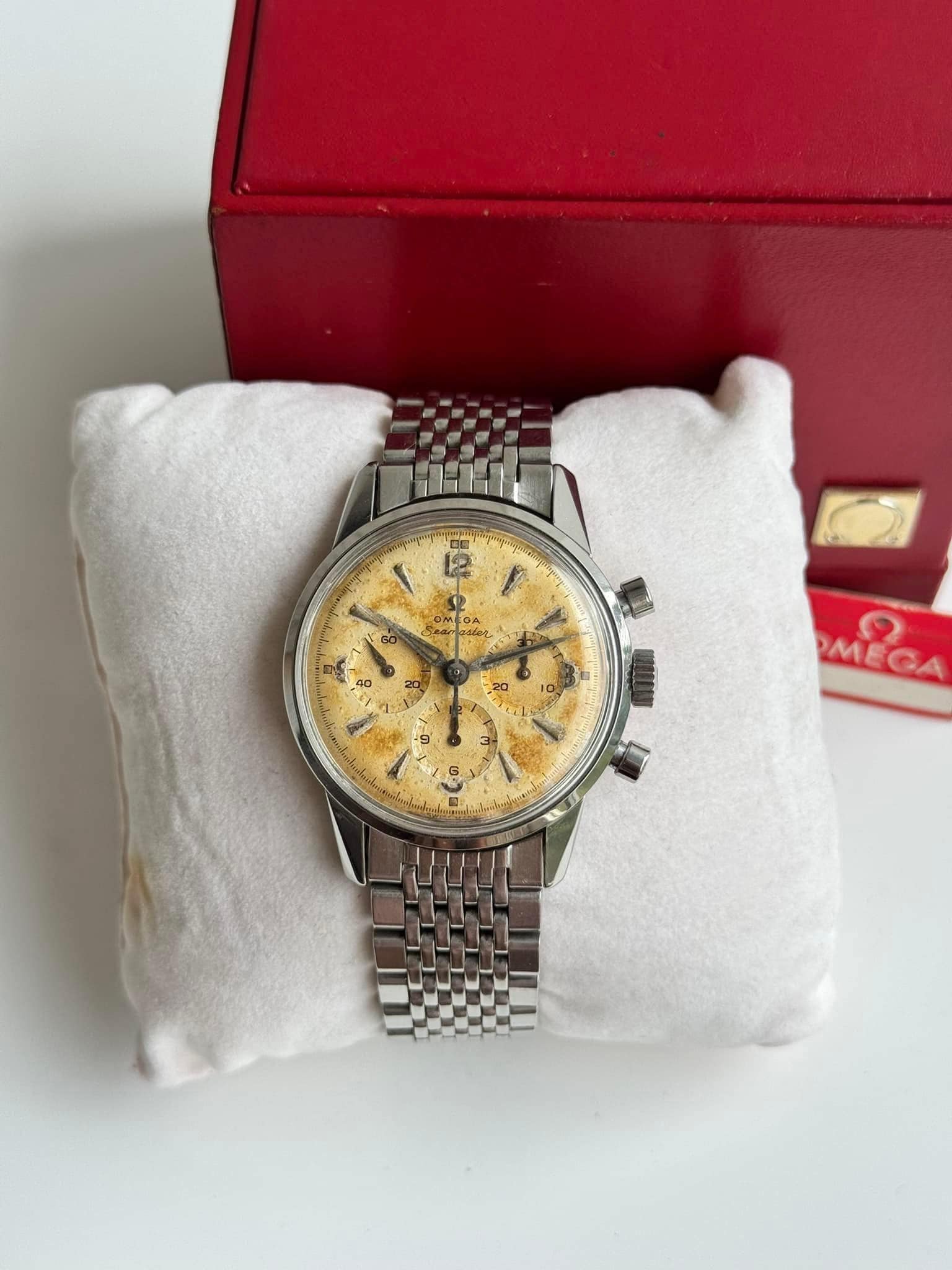 OMEGA Seamaster Crosshair cream dial Cal.500 1950s