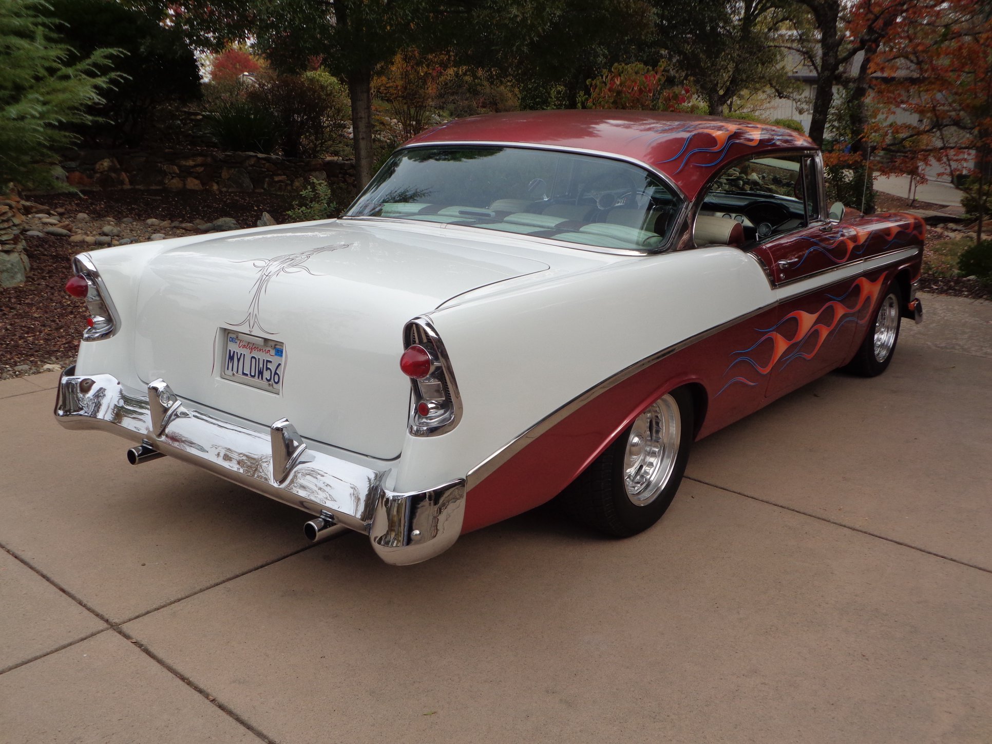This custom 1956 Chevrolet Bel Air is no standard Tri-Five! Fully 