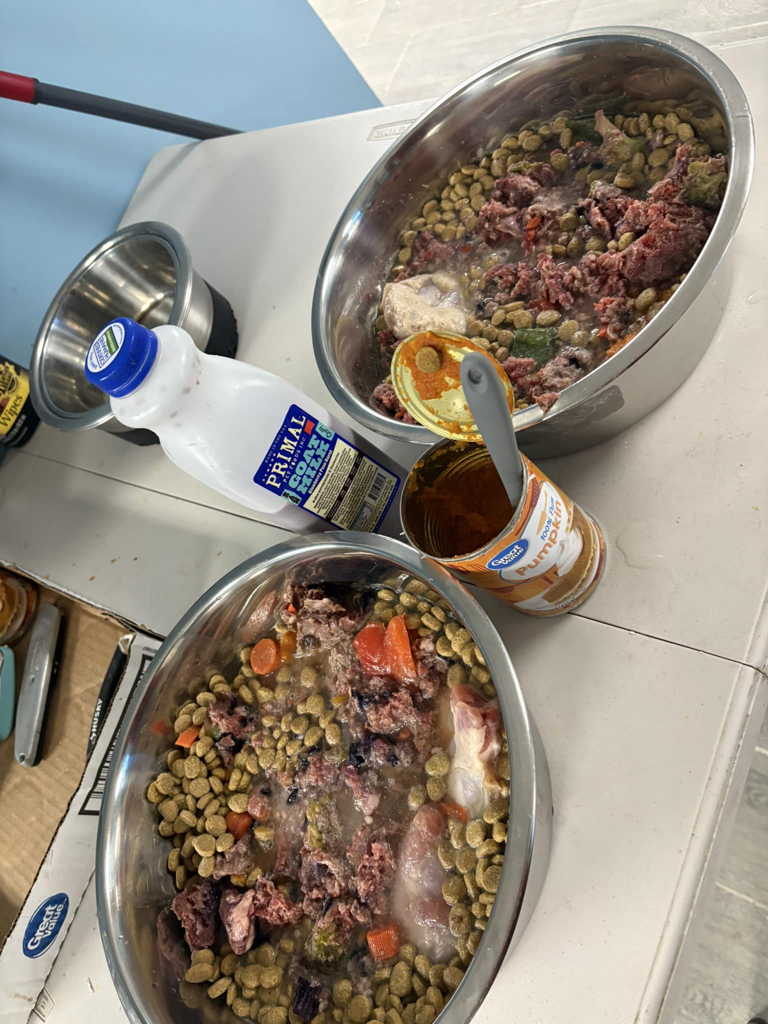 Raw and Kibble Mix Dog Food Recipe