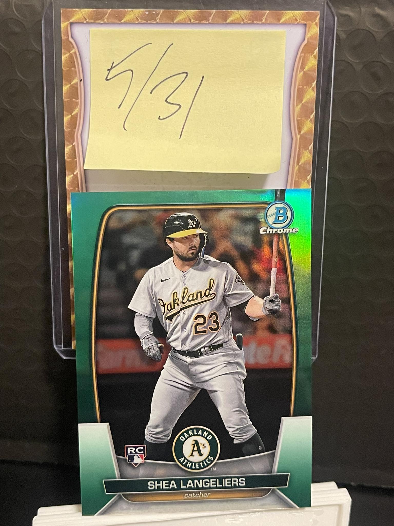 Shea Langeliers rookie baseball card auction