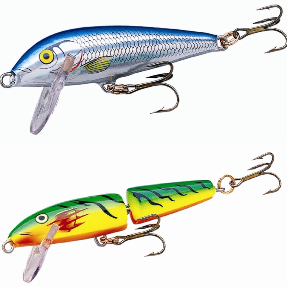 finnish fishing lures Rapala Rattlin' Minnow Spoon-Loose Lure - Freshwater Equipment - Variable Swimming Depth - Size 8 cm/16 g weighs 1/16 ounce and runs up to 5 feet deep unassisted Blue Rapala Countdown Fishing Lure