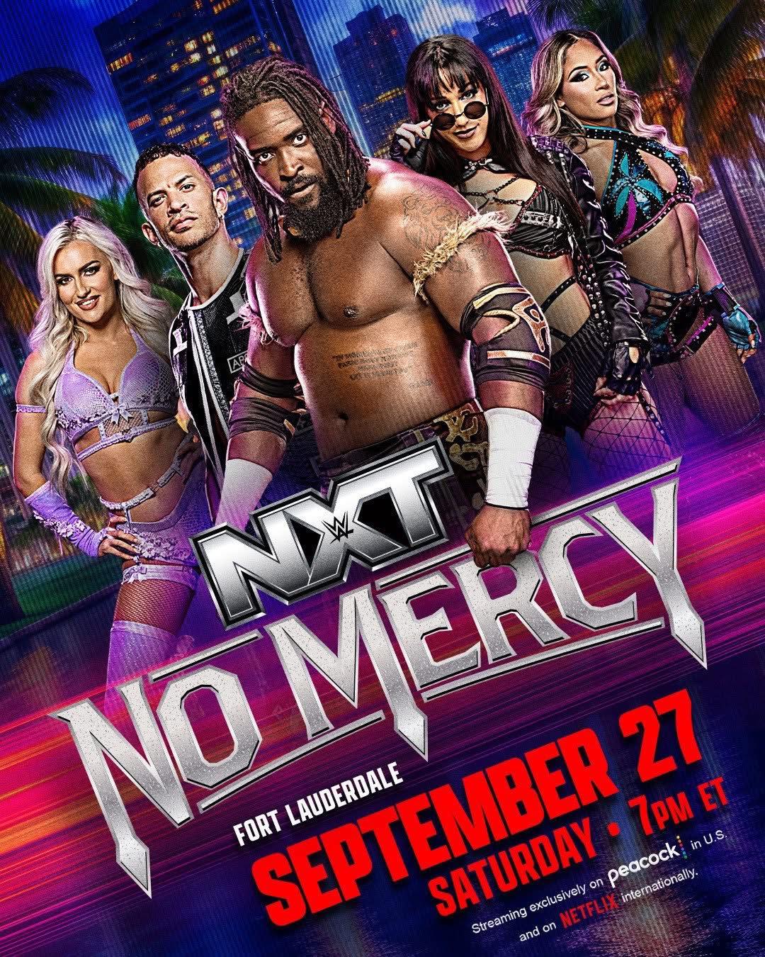 Here is the poster for No Mercy #WWE #NXT