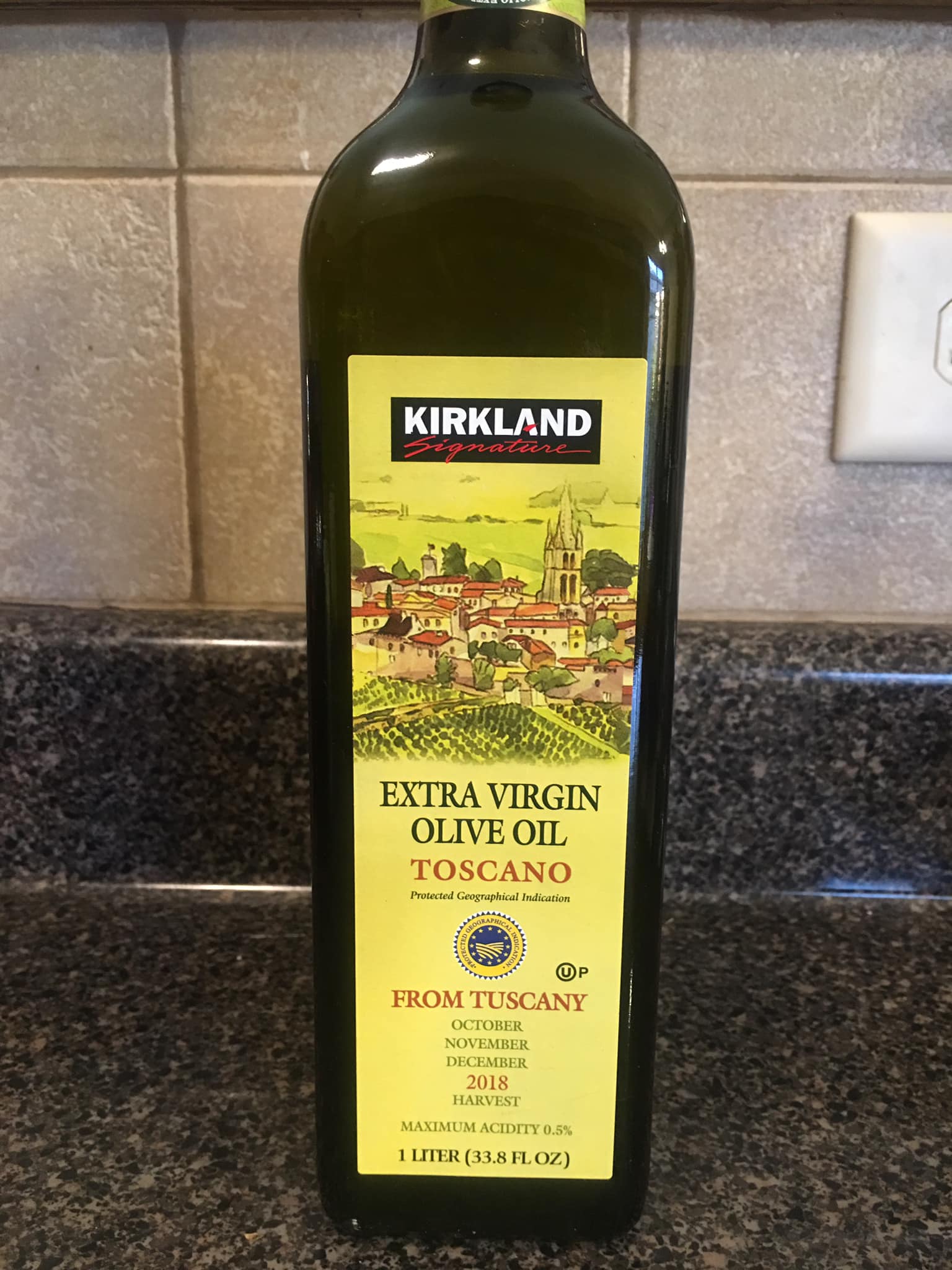 Kirkland Signature Toscano Extra Virgin Olive Oil – 1 Liter, 2024 Harvest