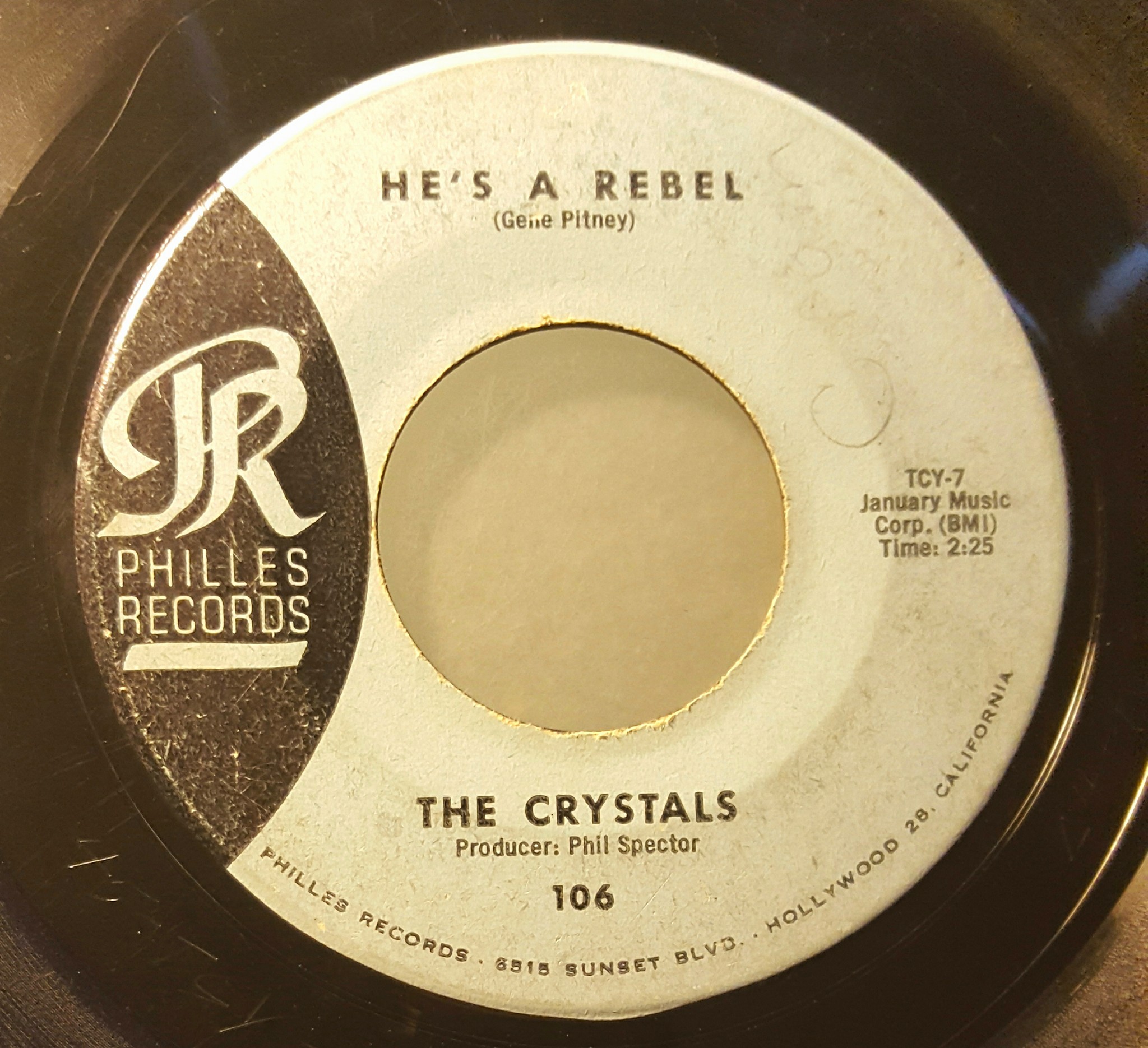 The Crystals' He's A Rebel Hits Number One in 1962