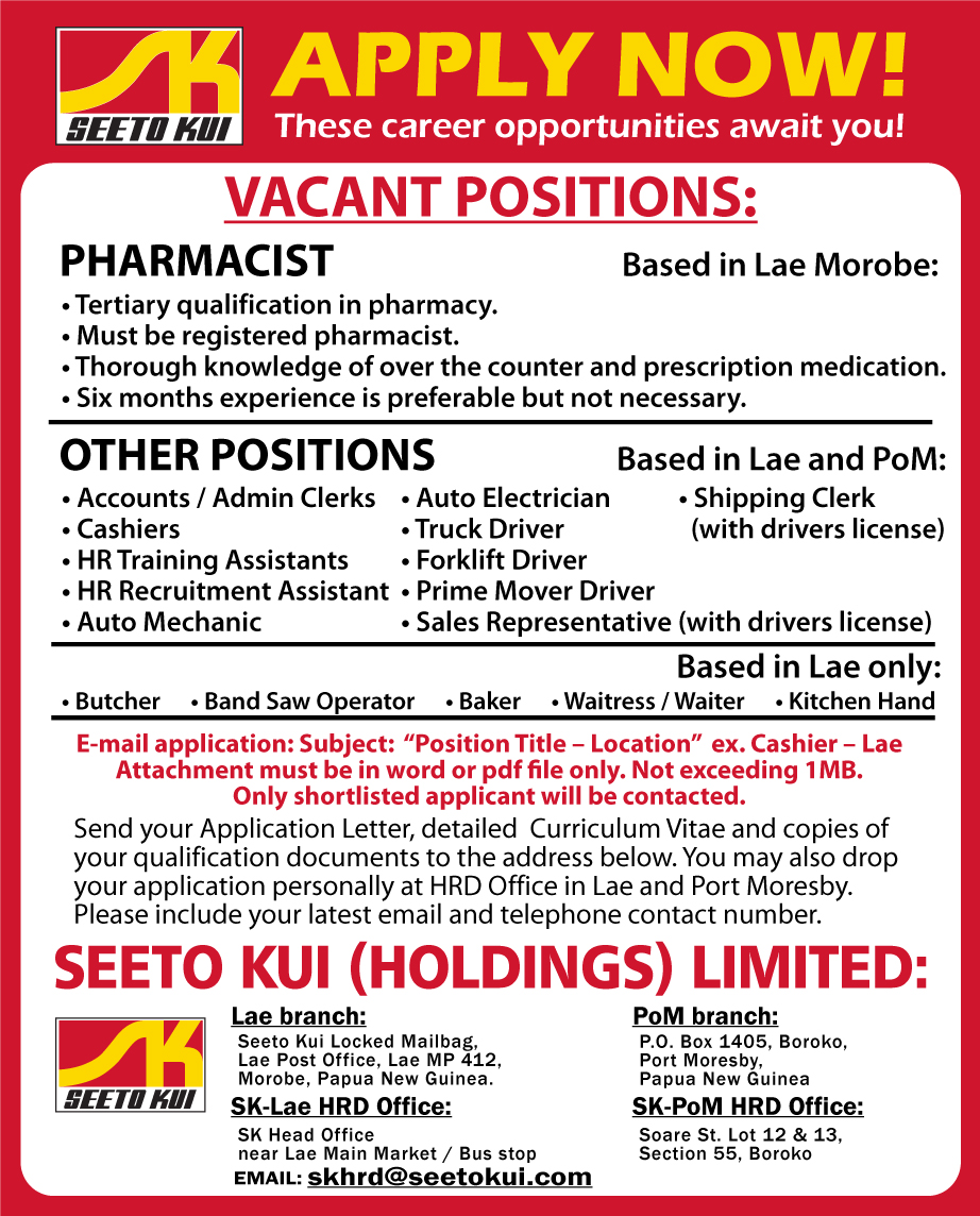 Seeto Kui - Apply Now! Vacant Position. These career... | Facebook