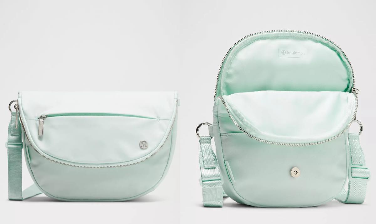 lululemon festival bag teal Everywhere Wordmark Crossbody Belt 1L Lululemon Rare Tofino Teal Festival
