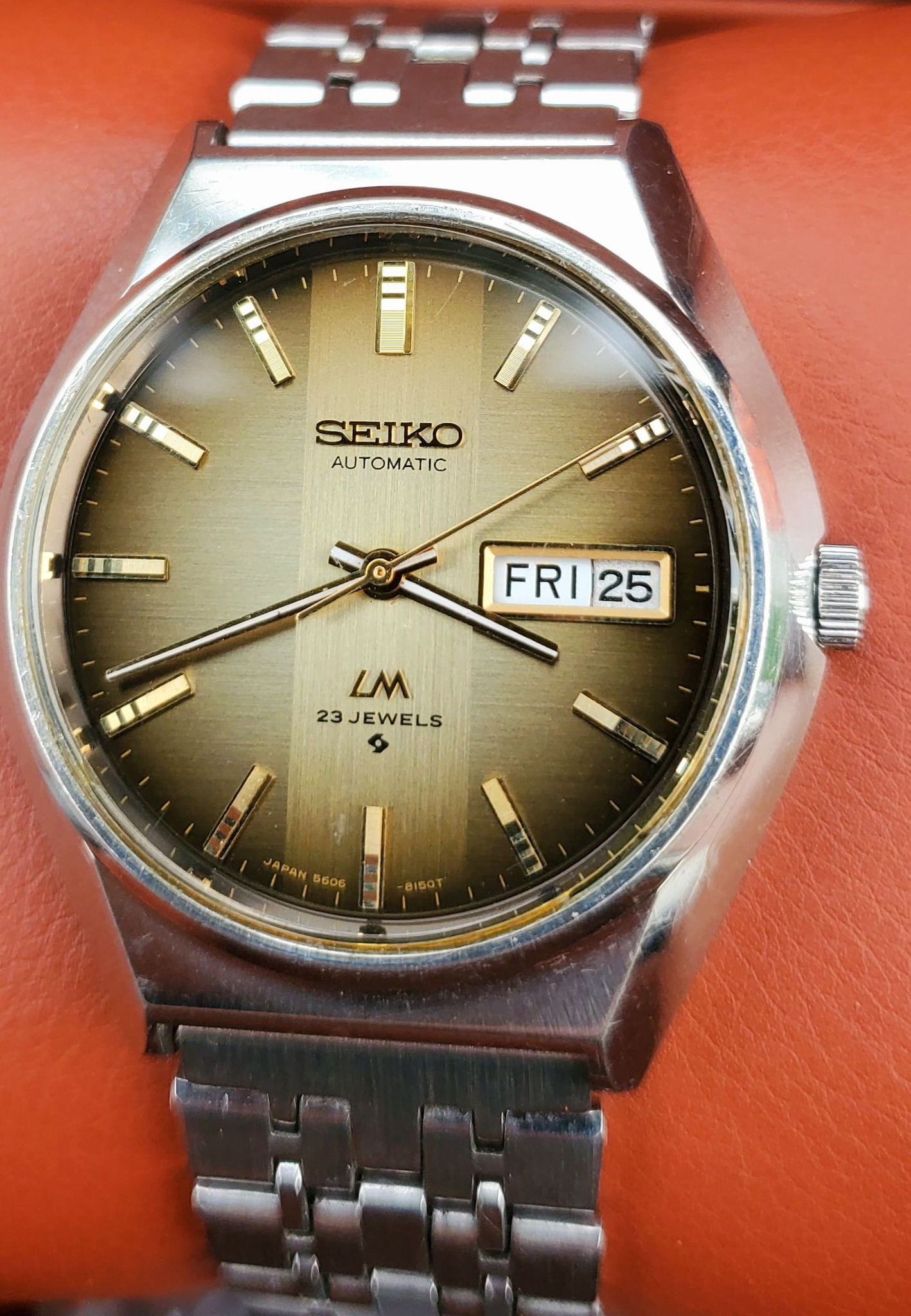 1974 SEIKO Lord Matic 23 jewels Emerald Green JAPAN ❤