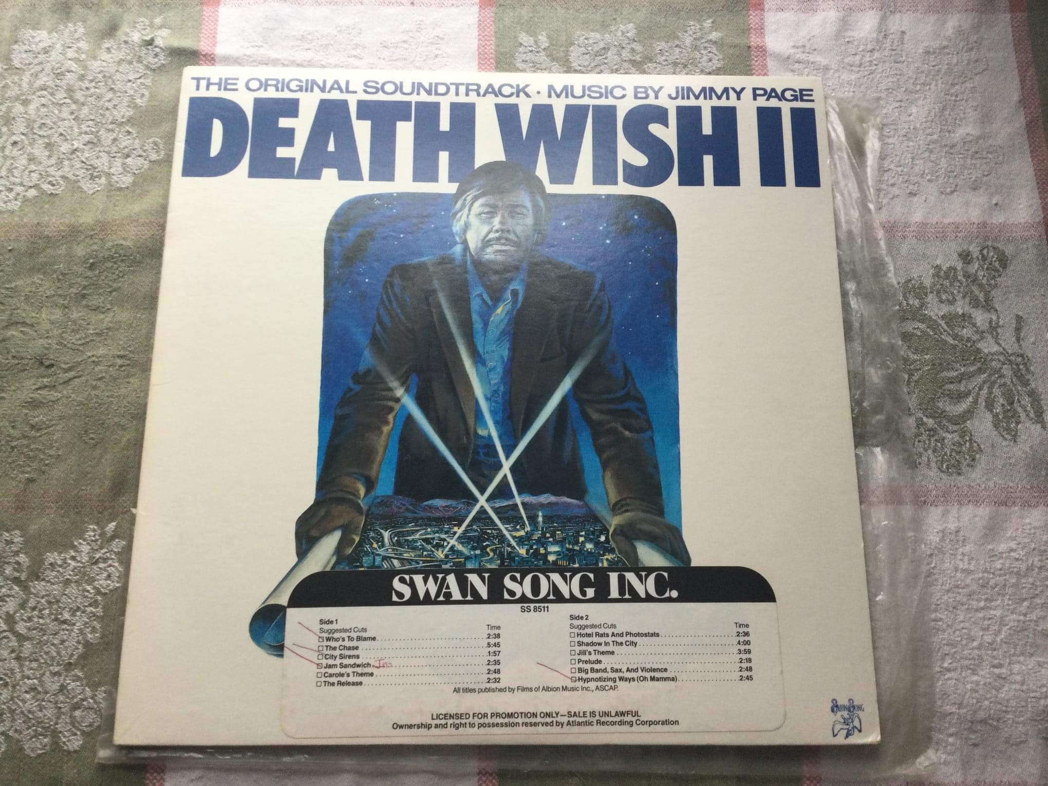 Jimmy Page recording the Death Wish II soundtrack (1981)