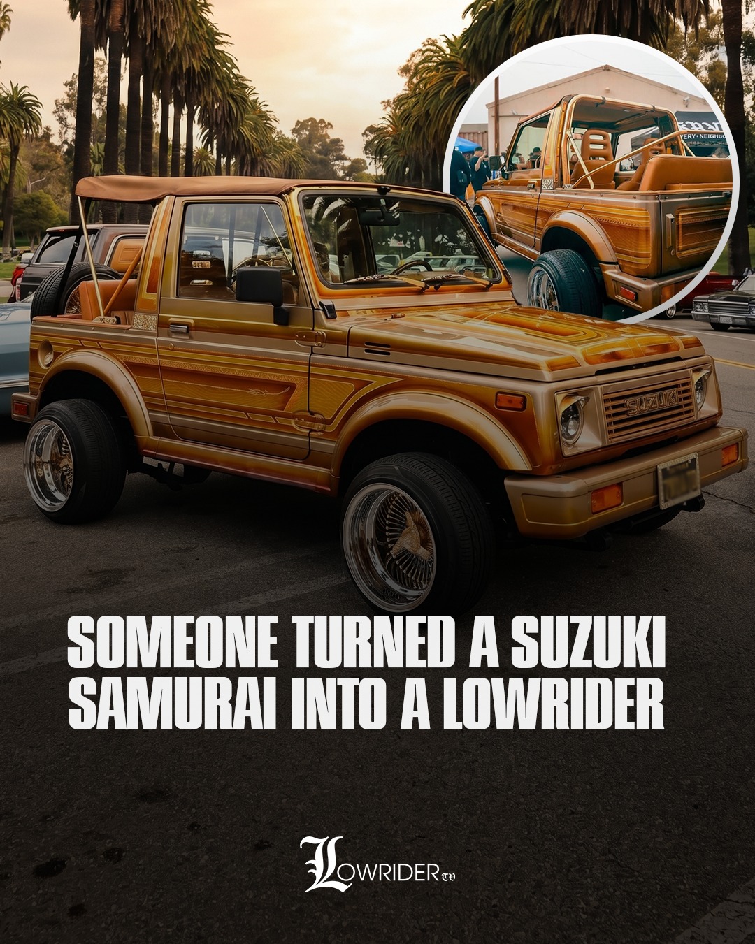 Nicknamed “Goldie Loc,” this 1988 Suzuki Samurai is far from your