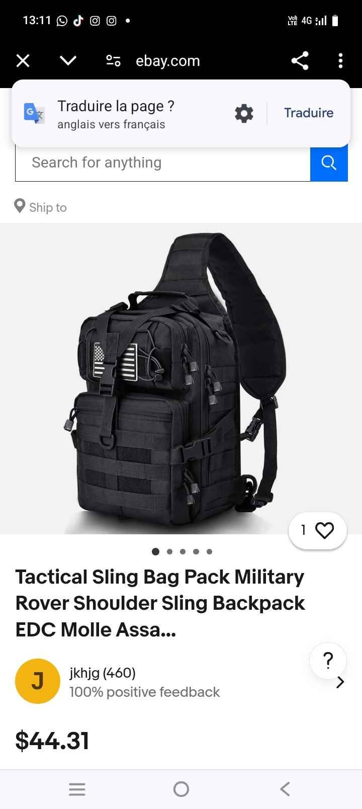 Sac bandoulière camouflage 5.11 Rush Moab 10 Sandstone - SD-Equipements