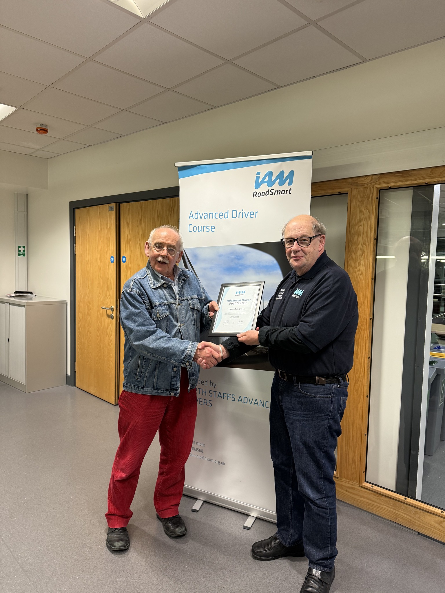North Staffs Advanced Drivers and Riders (NSADR) | Well done to Joe ...