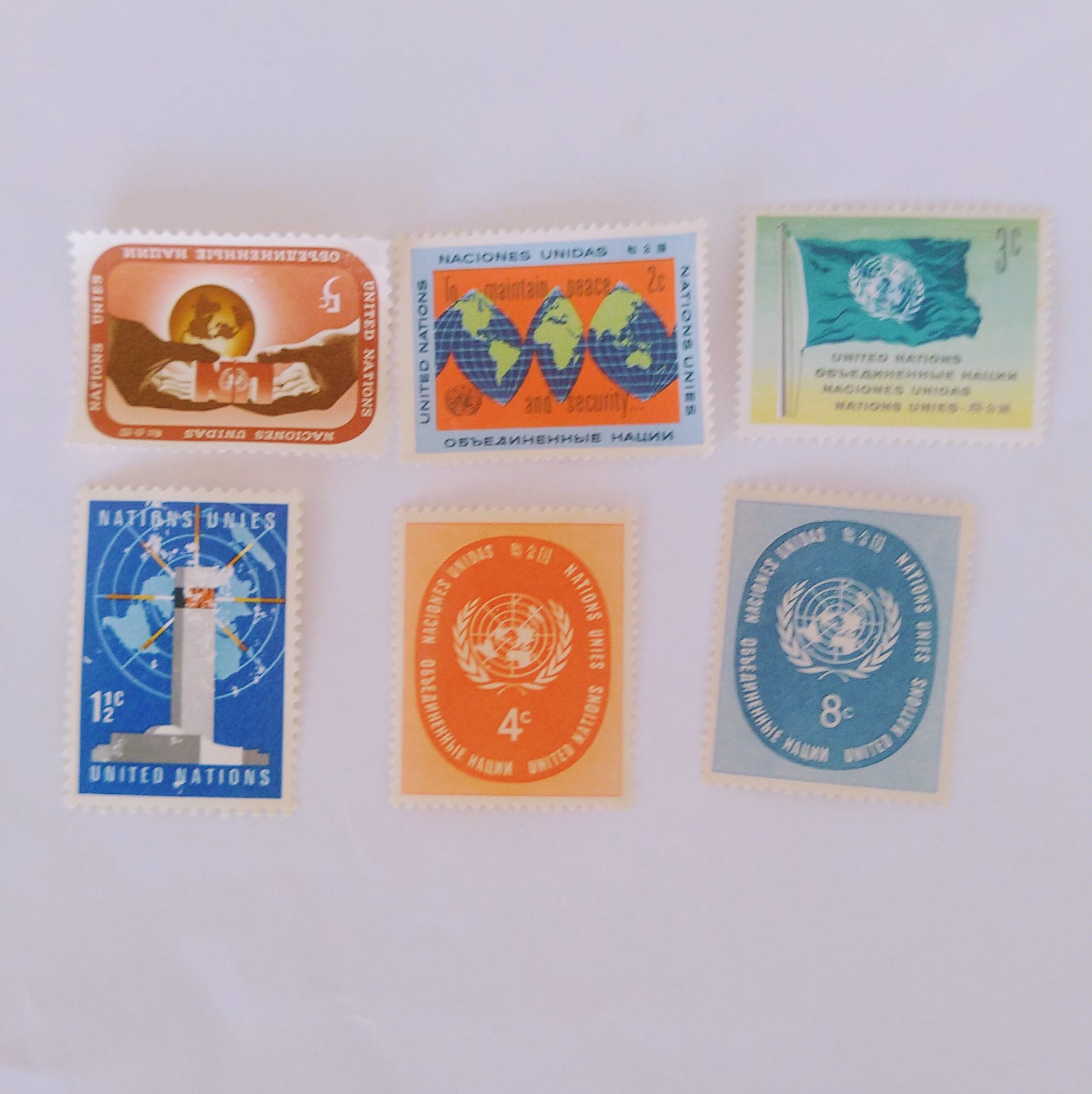 United Nations postal stamps history