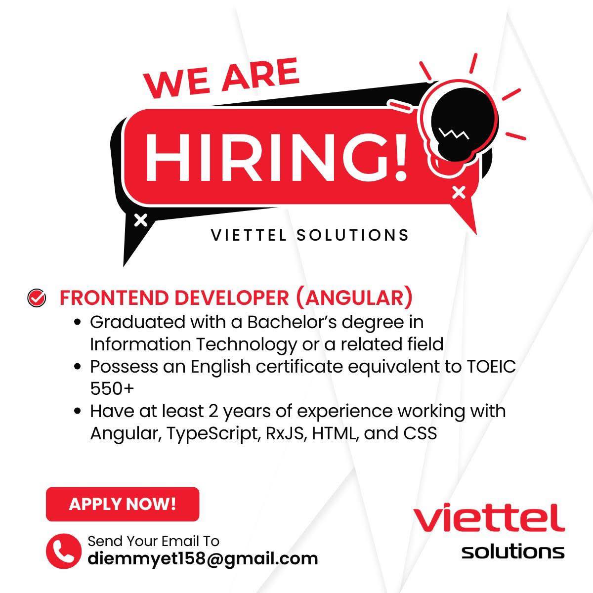 Việc làm CNTT Đà Nẵng - New | Viettel Solutions tuyển dụng vị trí ...