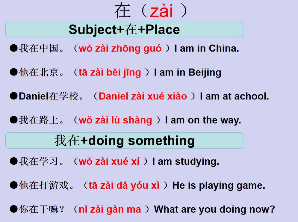LEARN CHINESE 🇨🇳 学习中文 | 2 means of 在 | Facebook