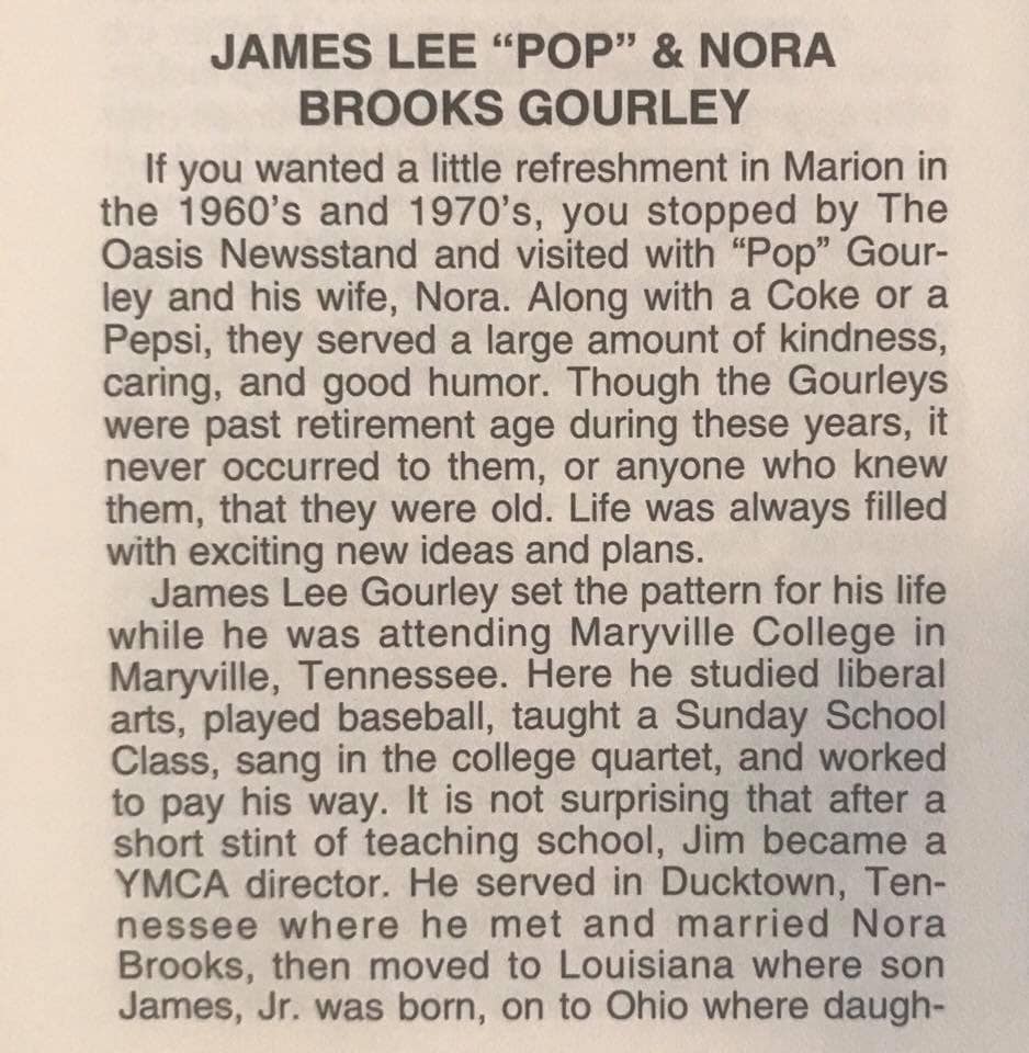 James Lee “Pop” and Nora Brooks Gourley• (From the McDowell