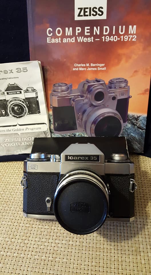 Zeiss Ikon Icarex 35 with waist level finder and the legendary