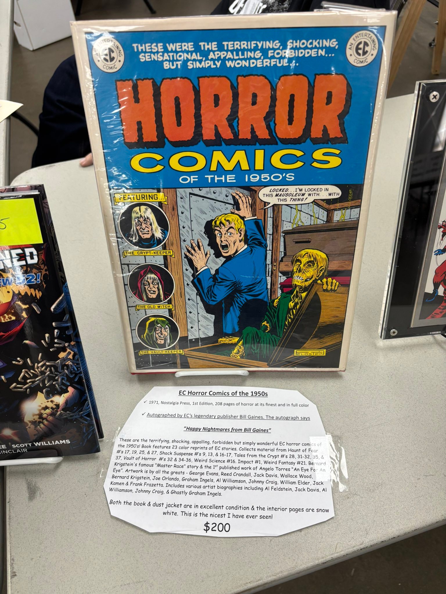 Signed Horror Comics of the 1950s by Gaines for sale