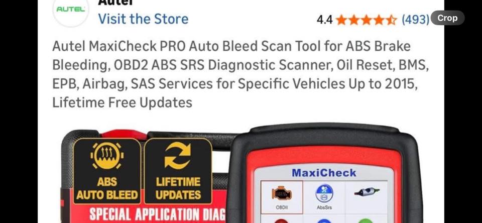 ORIGINAL AUTEL Maxicheck Pro OBD2 Auto Diagnostic Tool SCANNER ABS EPB DPF SRS